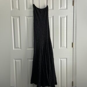 Spaghetti straps, fully lined sparkly dress